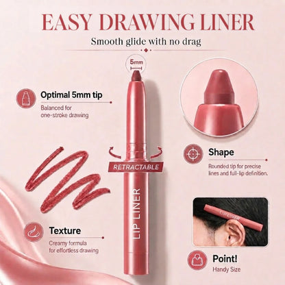 Easy Glide Lip Liner — Creamy,12 Curated Shades 💋BUY 1 GET 1 FREE