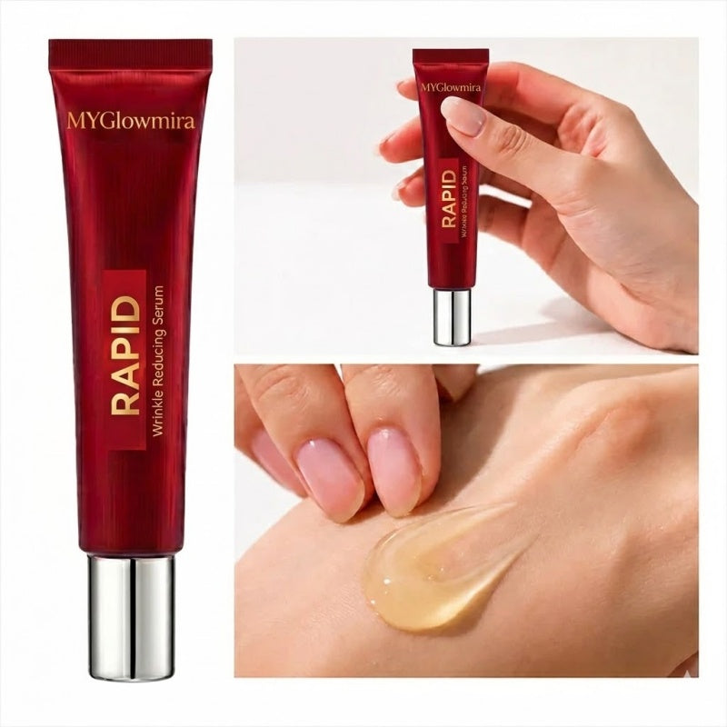 Results in 60 Seconds - MYGlowmira Rapid Wrinkle-Reducing Serum for Wrinkles, Bags & Dark Circles