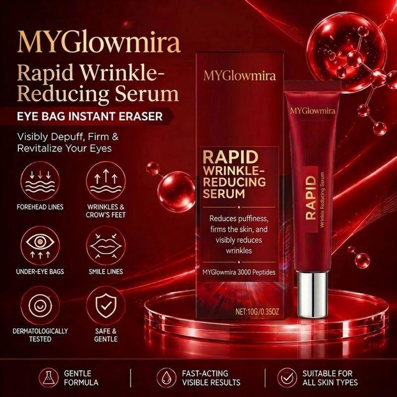 Results in 60 Seconds - MYGlowmira Rapid Wrinkle-Reducing Serum for Wrinkles, Bags & Dark Circles