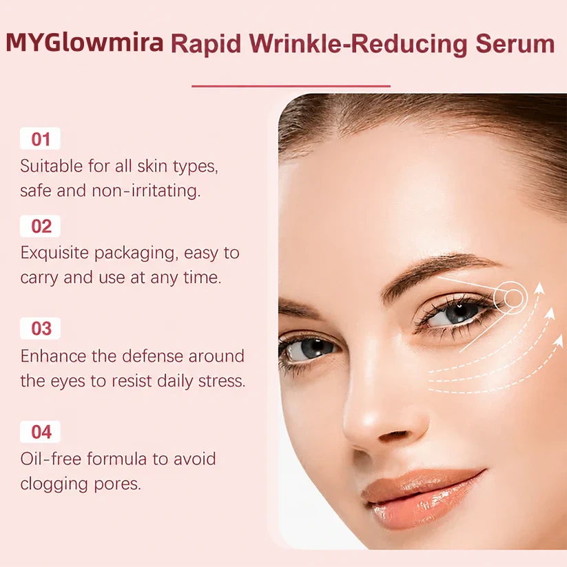 Results in 60 Seconds - MYGlowmira Rapid Wrinkle-Reducing Serum for Wrinkles, Bags & Dark Circles