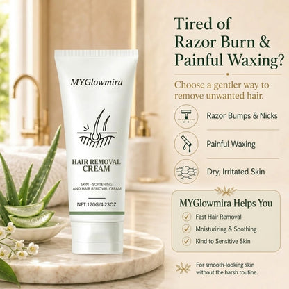 Natural Gentle Hair Removal Cream | For Women & Men, Sensitive Skin
