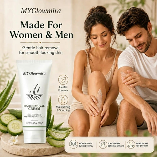 Natural Gentle Hair Removal Cream | For Women & Men, Sensitive Skin