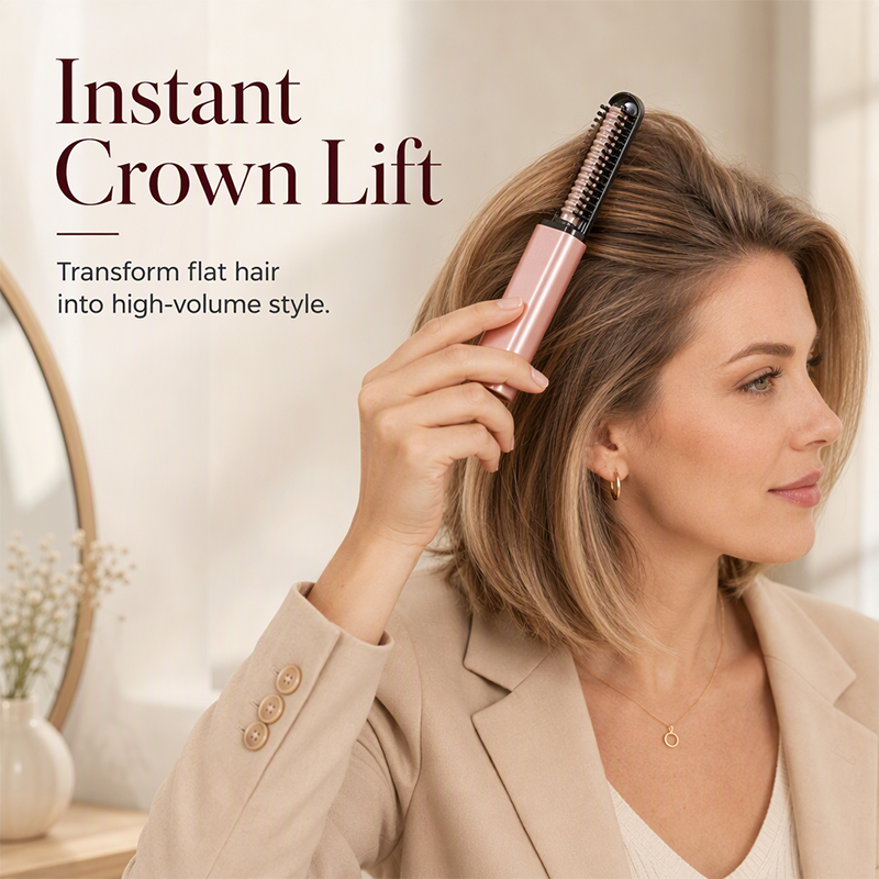 💐Hot Sale-60% OFF🩷Portable Wireless Mini Hair Styler with Comb👩Shape hair in 3 seconds! Create gorgeous hairstyles anytime anywhere.