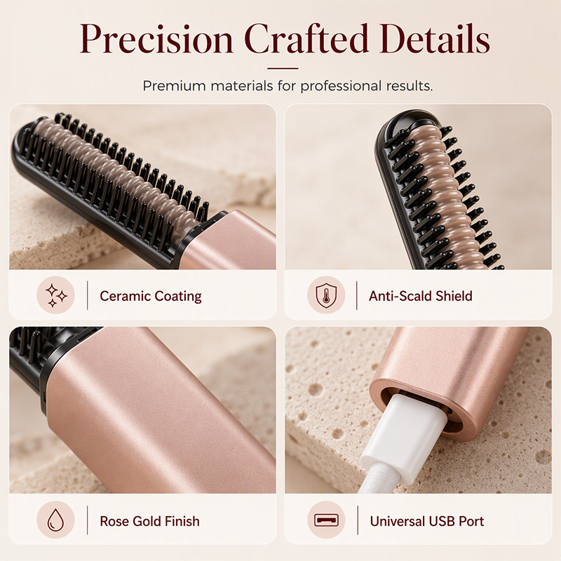 💐Hot Sale-60% OFF🩷Portable Wireless Mini Hair Styler with Comb👩Shape hair in 3 seconds! Create gorgeous hairstyles anytime anywhere.
