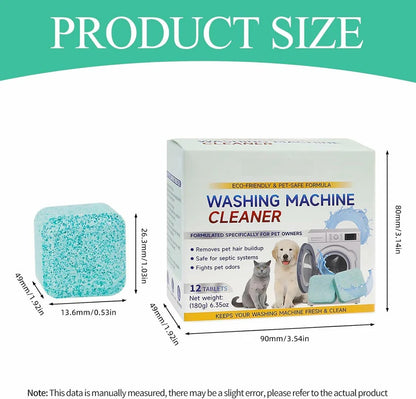 🔥Eco-Friendly Washing Machine Cleaner Fights Pet Odors & Hair Build-Up for Fresh Clean Machines