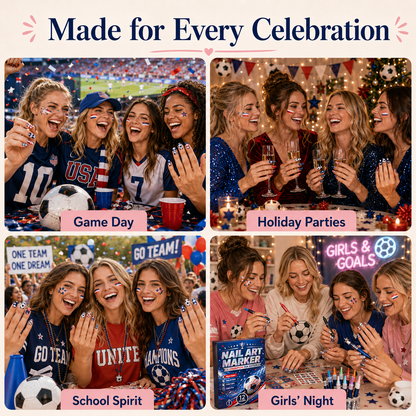 Show Your Team Spirit Right on Your Nails  Support your favorite team with bold, eye-catching nail designs in minutes.