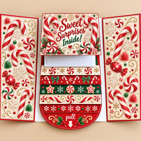 🔥LAST DAY 50% OFF - 2026 New 🎅💳 Waterfall Christmas Gift Card Booklet ✨