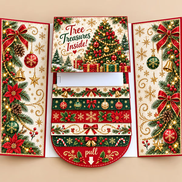 🔥LAST DAY 50% OFF - 2026 New 🎅💳 Waterfall Christmas Gift Card Booklet ✨
