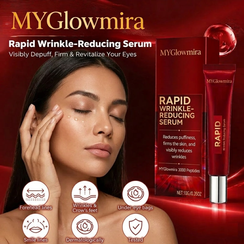 Results in 60 Seconds - MYGlowmira Rapid Wrinkle-Reducing Serum for Wrinkles, Bags & Dark Circles