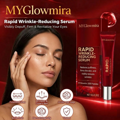 Results in 60 Seconds - MYGlowmira Rapid Wrinkle-Reducing Serum for Wrinkles, Bags & Dark Circles