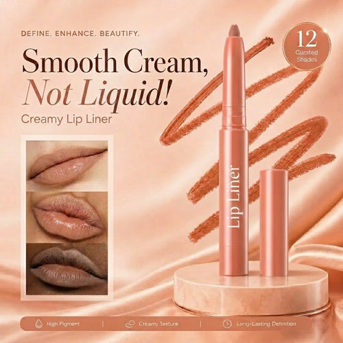 Easy Glide Lip Liner — Creamy,12 Curated Shades 💋BUY 1 GET 1 FREE