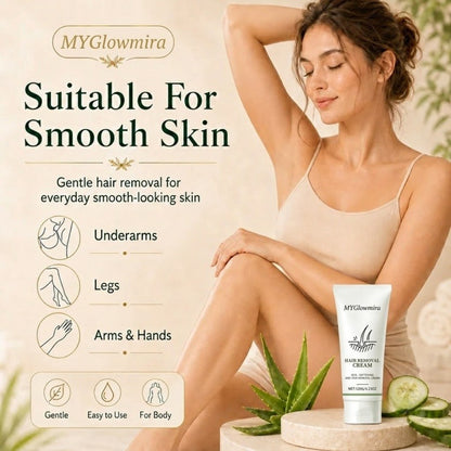 Natural Gentle Hair Removal Cream | For Women & Men, Sensitive Skin
