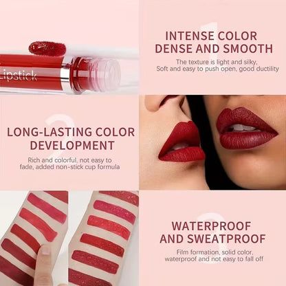 💜MYGlowmira 10Pcs Matte Waterproof  Long Lasting Lip Gloss