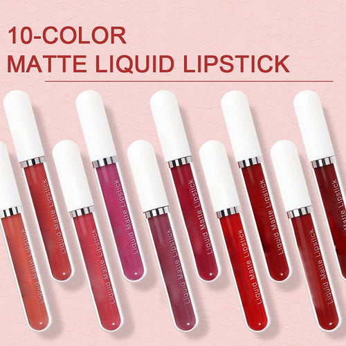 💜MYGlowmira 10Pcs Matte Waterproof  Long Lasting Lip Gloss