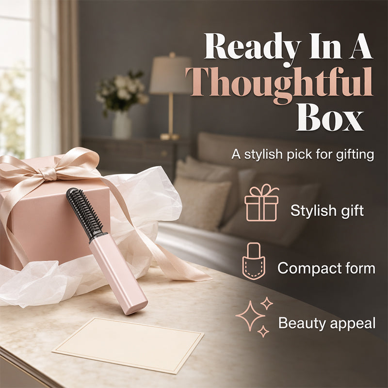 💐Hot Sale-60% OFF🩷Portable Wireless Mini Hair Styler with Comb👩Shape hair in 3 seconds! Create gorgeous hairstyles anytime anywhere.